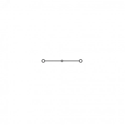 Клемма проходная, винтовой зажим, 2 точки подключения, 35 кв.мм, серая