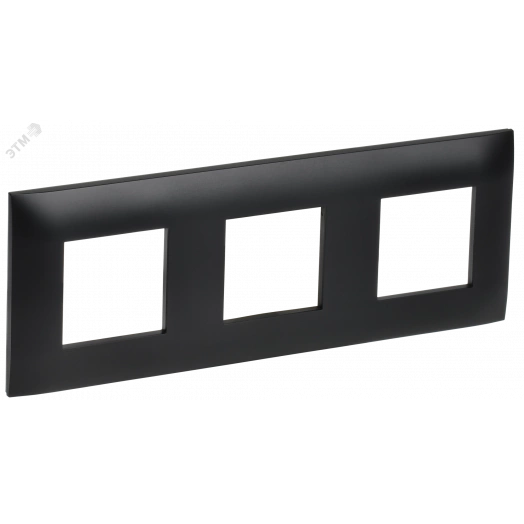 SKANDY Рамка 3-местная SK-F03Bl черный IEK