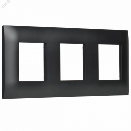 SKANDY Рамка 3-местная SK-F03Bl черный IEK