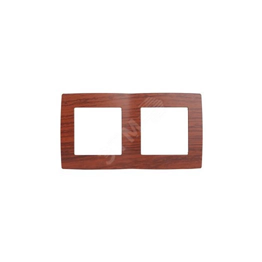 Рамка на 2 поста, Эра12, вишня, 12-5002-08