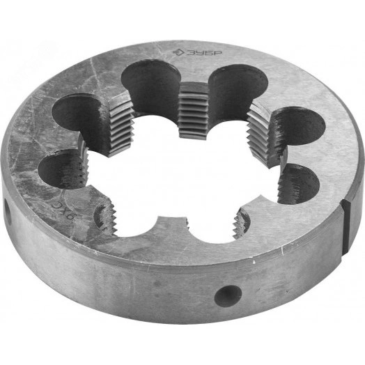 Плашка трубная G 3/4'', сталь 9ХС, круглая ручная