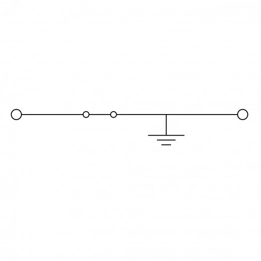 Клемма заземления, зажим push-in, 2 точки подключения, 2.5 кв.мм