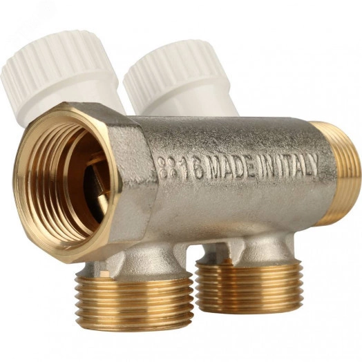 Коллектор распределительный 3/4', 2 отвода 3/4'ЕК