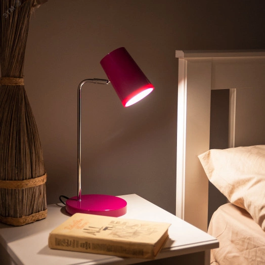 Cветильник настольный светодиодный 6W Сенсорный выключатель Диммер ULM-B600 6W/4500K/DIM RED Розовый ТМ