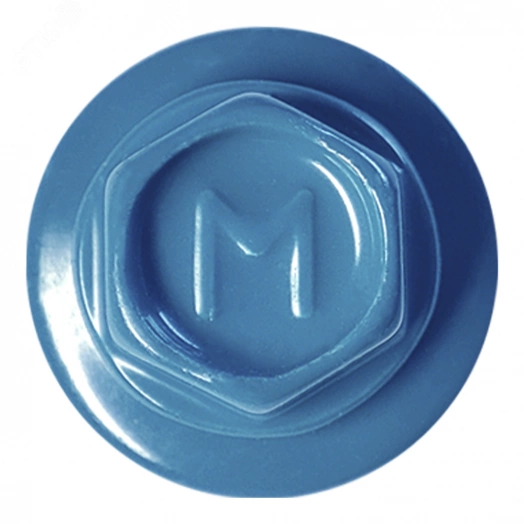 Саморез кровельный 4.8х70 RAL5024 сверло №1 шайба d=14мм с EPDM прокладкой