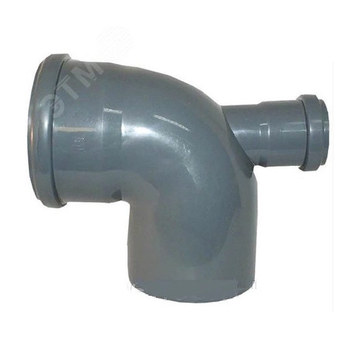 Отвод комбинированный канализационный с дополнительным входом с тыла 110х90/50 Ростурпласт