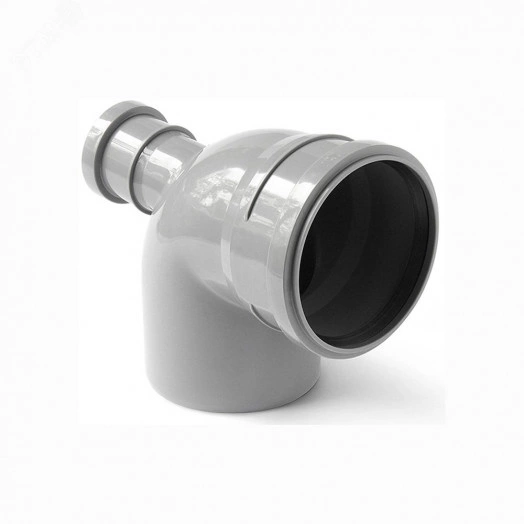 Отвод комбинированный канализационный с дополнительным входом с тыла 110х90/50 Ростурпласт