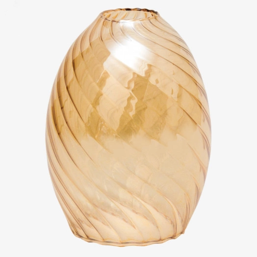 Плафон 34-401-в30 Эллипсоид рифл.косой янтарь