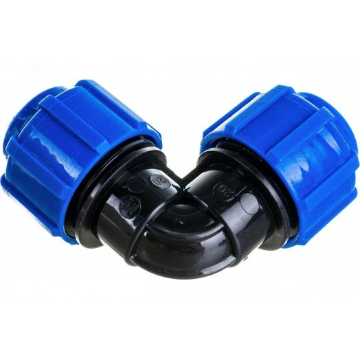 Отвод ПНД компрессионный 90 град 40 мм