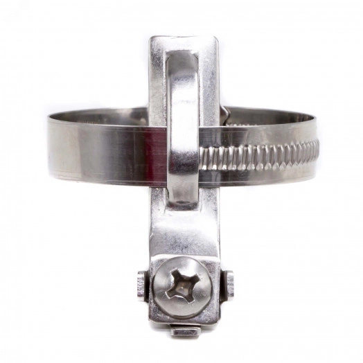 Хомут для заземления металлорукава и жестких труб 32-50 мм, нержавеющая сталь