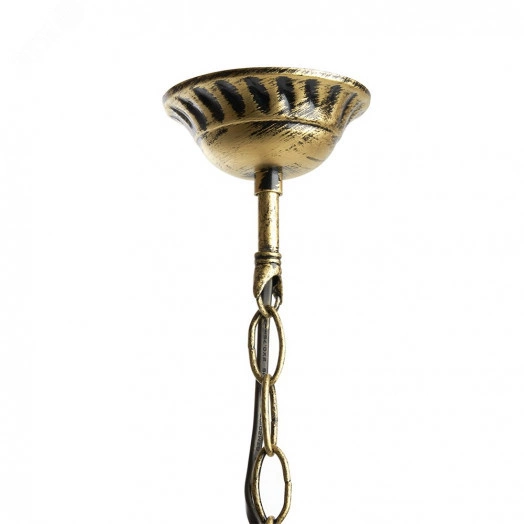 Светильник НСУ-100w цепь Е27 IP44 черный/золото