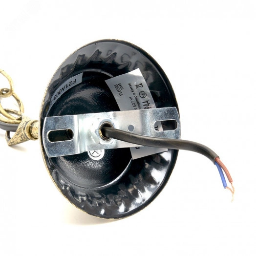 Светильник НСУ-100w цепь Е27 IP44 черный/золото