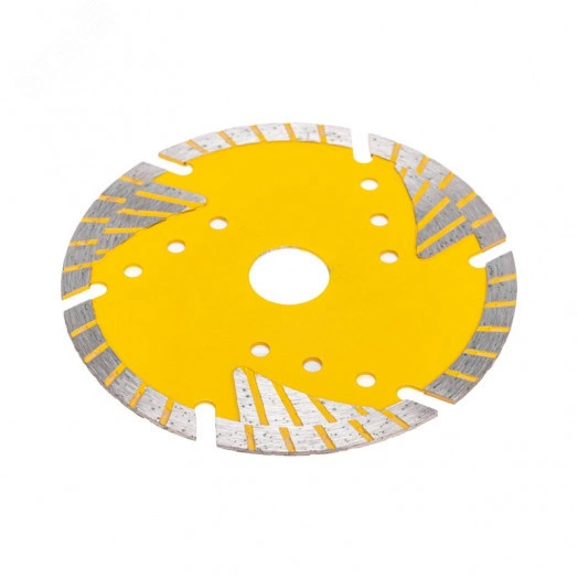 Диск алмазный отрезной Turbo сегментный с защитными секторами, 125х22,2x10 мм