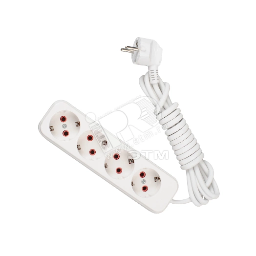 Удлинитель 4х3м с заземлением