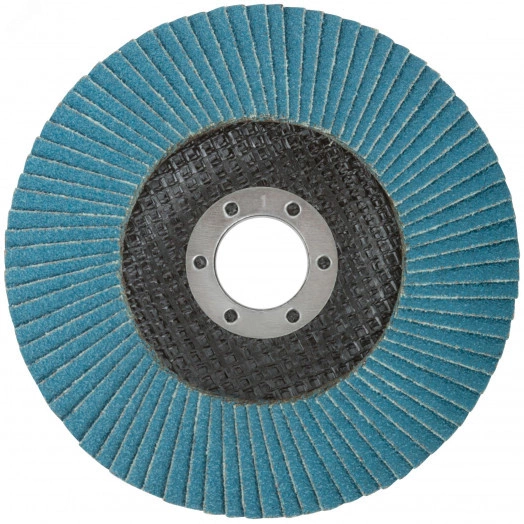 Круг лепестковый торцевой циркониевый плоский, 125 мм P 80