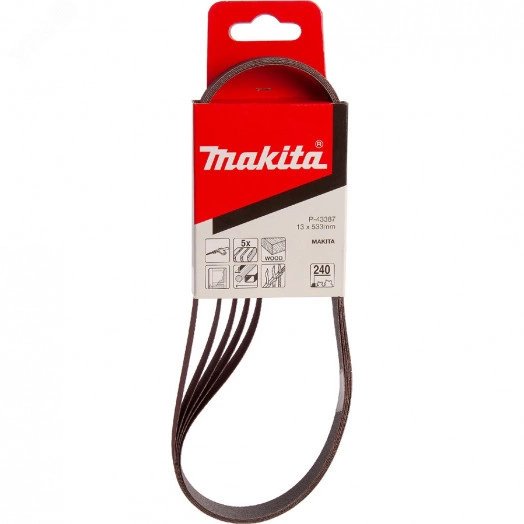 Лента шлифовальная 13х533 мм, P240 (5 шт)