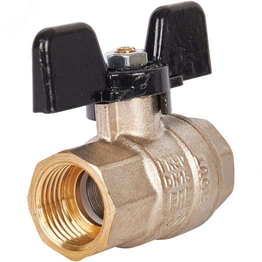 Кран шаровой 1/2' ВВ ручка бабочка