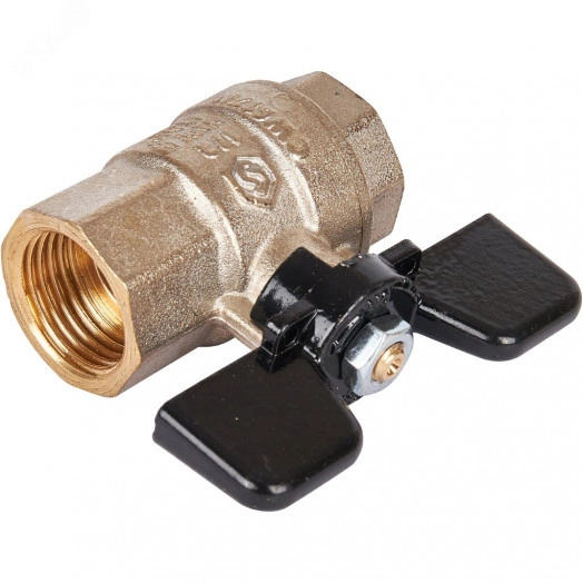 Кран шаровой 1/2' ВВ ручка бабочка