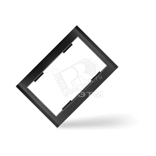 Рамка 2 поста Бриллиант черная