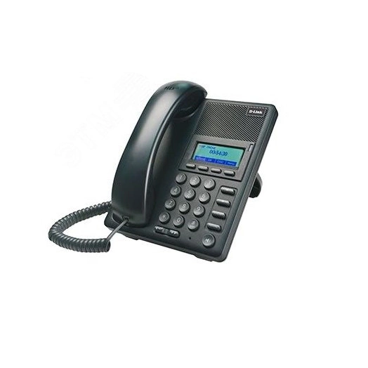 Телефон VoIP с PoE 1хWAN, 1хLAN 10/100 Мб/с