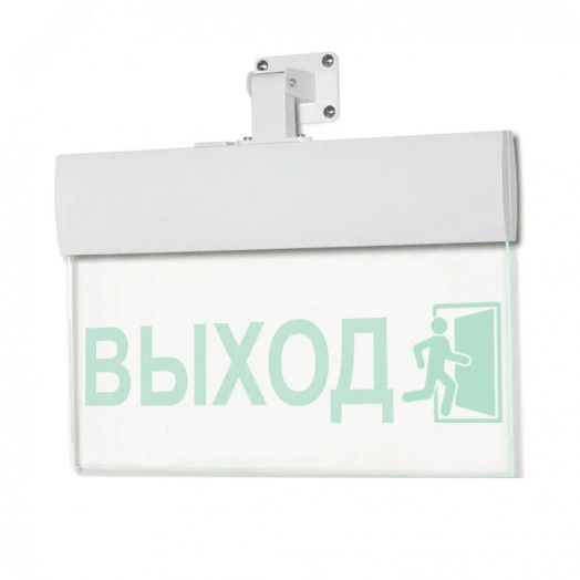 Оповещатель световой М-12-УЛЬТРА Выход человек вправо в дверь (в рамке) (универс.кр.)