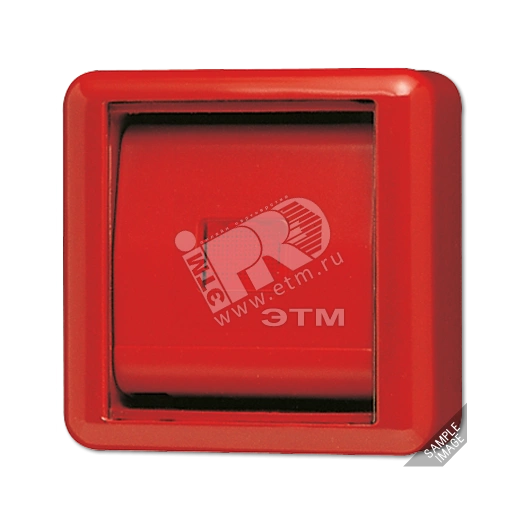 Крышка со стеклом – красная клавиша и желтое окошко