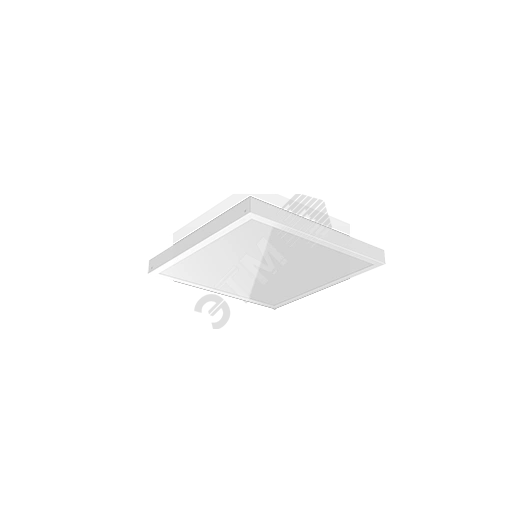 Светодиодный светильник VARTON A070/N офисный накладной 50 Вт 4000 K 610х610х56 мм IP40 с равномерной засветкой рассеиватель опал диммируемый по протоколу DALI