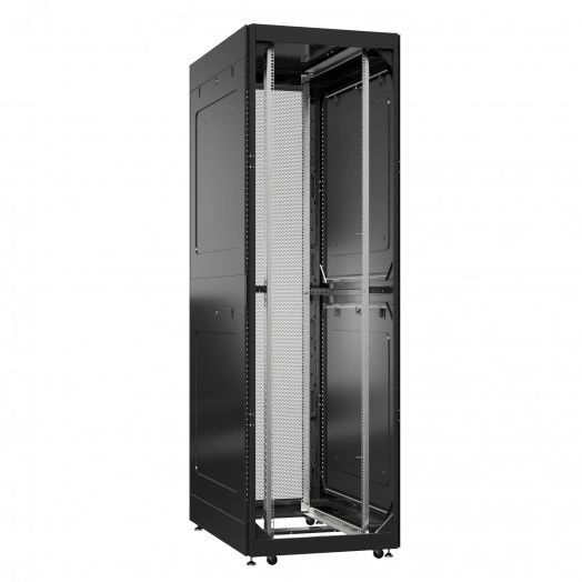 Шкаф серверный 42U 800х1200 передняя дверь: без. задняя дверь: двустворчатая глухой металл IP51. боковые панели: глухой металл. цвет: черный RAL9005 