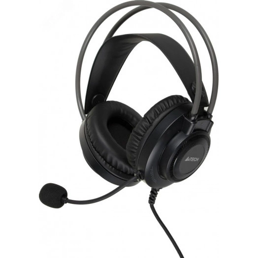 Гарнитура накладная Fstyler FH200U, кабель 2м, USB, серый