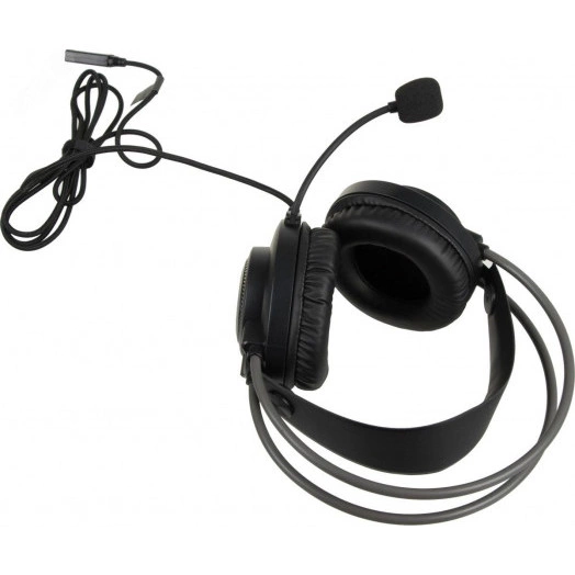 Гарнитура накладная Fstyler FH200U, кабель 2м, USB, серый