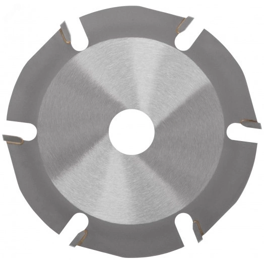 Диск пильный по дереву, посадочный диаметр 22,2 мм, 6 зубьев с карбидными вставками, 125 мм