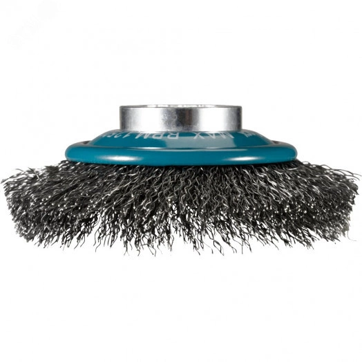 Щетка проволочная конусная X-lock (d100 мм, толщина проволоки 0,3 мм, гофрированная, металл)