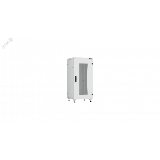 Шкаф напольный серии Lite II 19', 24U, стеклянная дверь, цельнометаллические стенки и задняя дверь, Ш600хВ1241хГ800мм, в разобранном виде, серый RAL7035