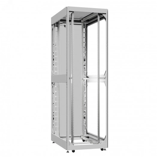 Шкаф серверный 42U 800х1000 передняя дверь: без. задняя дверь: одностворчатая перфорированная IP20. боковые панели: без. цвет: серый RAL7035 