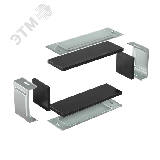 Комплект для обеспечения степени защиты IP44 в местах соединения секций лотков 500х50, цинк-ламель