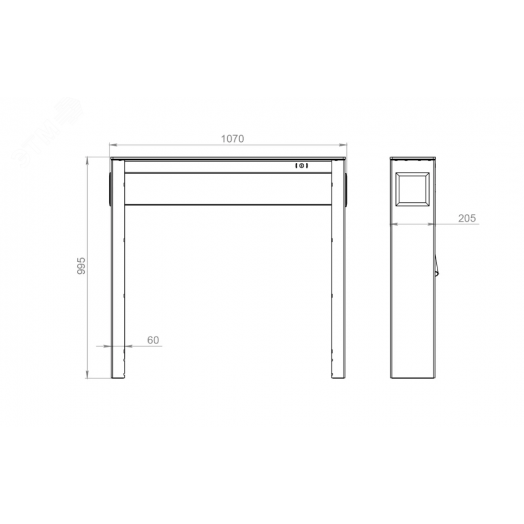 Формирователь для тумбового турникета 3V Model FT