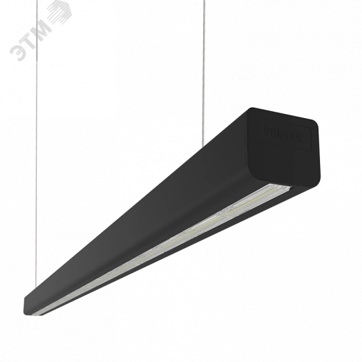 Светильник светодиодный ДПО/ДСО-56Вт IP23 7600Лм 4000К Mercury LED Mall черный рас-ль опал