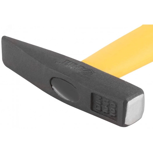 Молоток кованый, фиберглассовая усиленная ручка, антивибрационные накладки, Профи 100 гр.