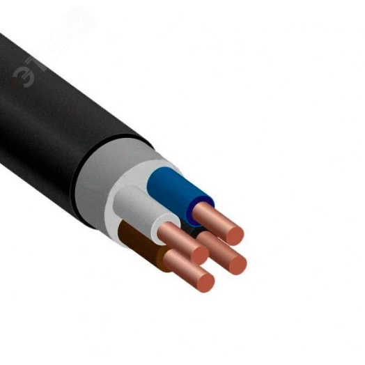 Кабель силовой ВВГнг(А)-LS 4х10ок(PE)-0.66 однопроволочный