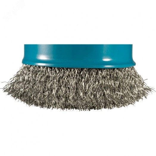 Щетка проволочная чашечная X-lock (d75 мм, толщина проволоки 0,3 мм, гофрированная, нерж.)