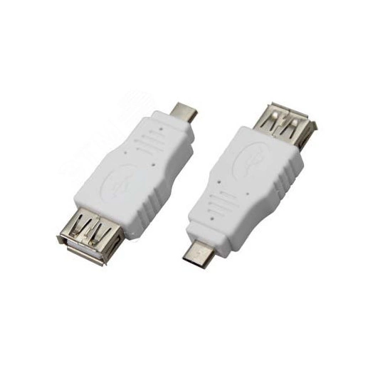 Переходник гнездо USB-A (Female)-штекер microUSB (Male),,