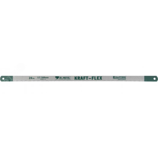 Биметаллическое гибкое полотно по металлу 24 TPI, быстрый рез, 300 мм, волнообразная разводка, 10 шт, Alligator-24