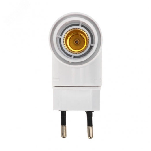 Переходник-светильник для крепления в штепсельной сетевой розетке переходник цокольный AC 220В-Е14 с выключателем