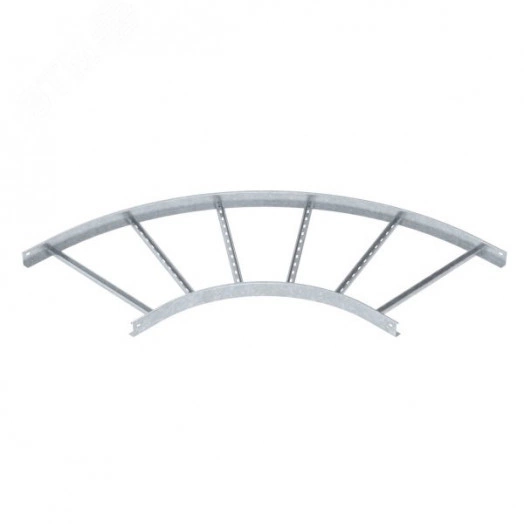 Угловая секция 90° лестничного лотка 60х600 мм R=500 мм