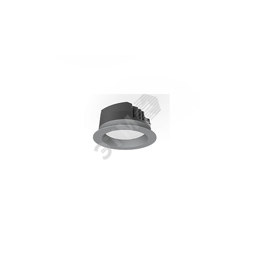 Светильник светодиодный DL-PRO круглый встраиваемый 144*71мм 20W 4000K IP65 диаметр монтажного отверстия 125-135мм серый RAL7045