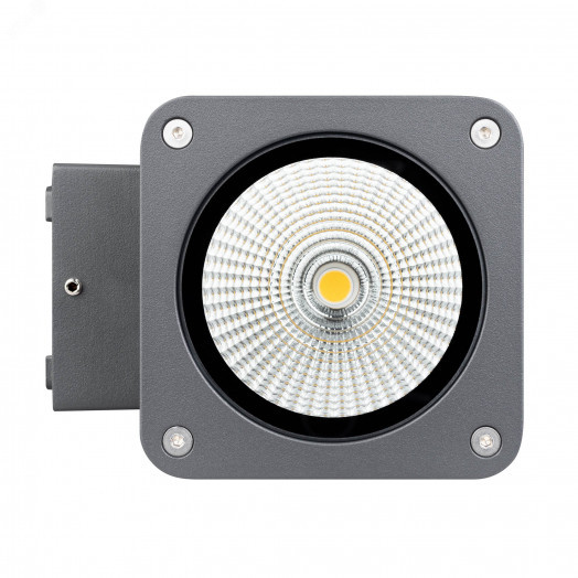 Светильник LGD-EVO-WALL-S100x100-12W Warm3000 (GR, 44 deg, 230V) (Arlight, IP54 Металл, 3 года)