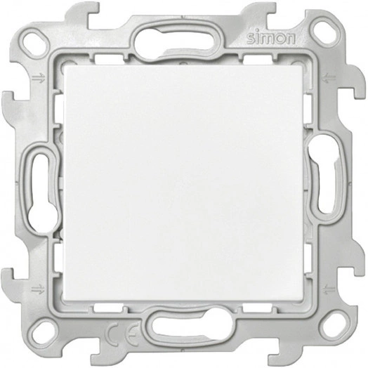 Выключатель одноклавишный, белый