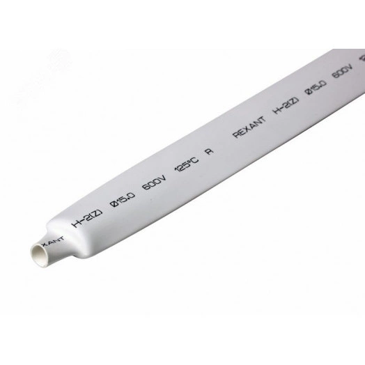 Трубка термоусаживаемая ТУТ 15,0/7,5 мм белая, 1 м