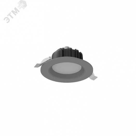 Светильник светодиодный ДВО-11Вт 2700...5700К DL-01 Серый DALI Tunable White