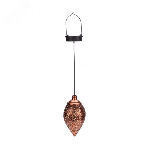 Светильник подвесной Фатих, 3000К, встроенный аккумулятор, солнечная панель, коллекция Стамбул